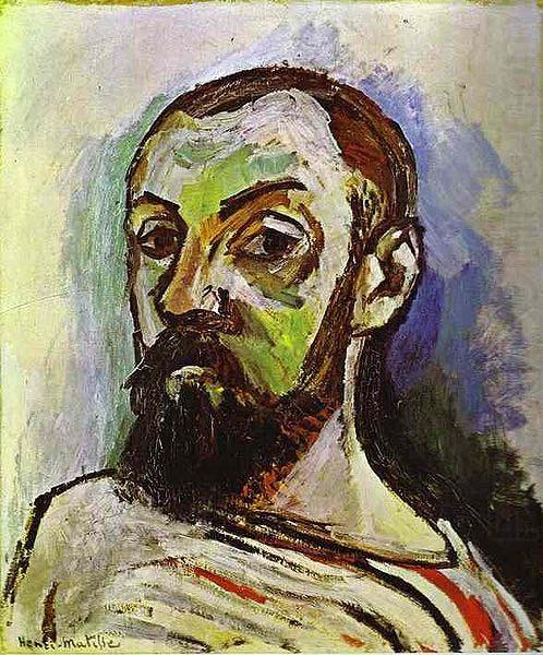 Henri Matisse Self Portrait in a Striped T shirt 1906, china oil painting image